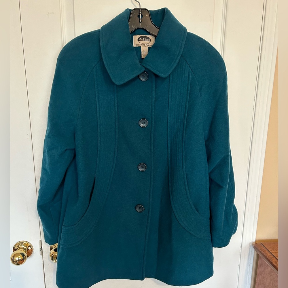 MARK REED WOMEN WOOL BLEND PEA COAT IN SIZE 10
